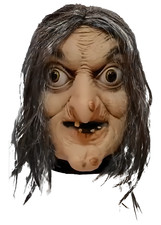 gruselige Hexe Maske alte Frau