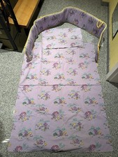 Baby Bettwäsche, mit Himmel und Nest, 70X140, Lila mit Mäuschen