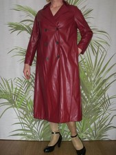bordeaux Kunstledermantel Größe XL 44