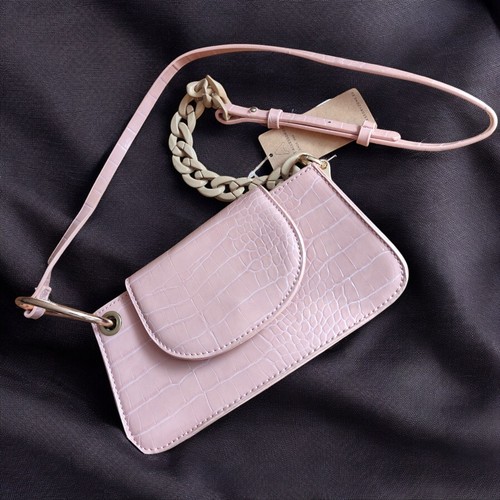 Tasche leder rosa gold - leder,