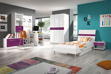 Jugendzimmer Kinderzimmer Komplett Bett Kleiderschrank Roy I Schreibtisch Set 07