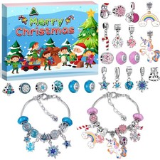 Schmuck Adventskalender 2025 für Kinder & Mädchen – Magisches Einhorn Bastels...