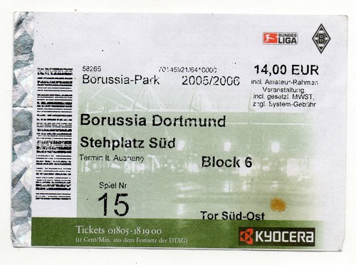 Ticket borussia - bl,