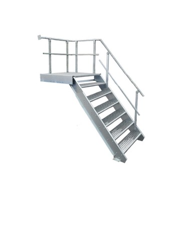 Stufen podest stahltreppe - stufen,