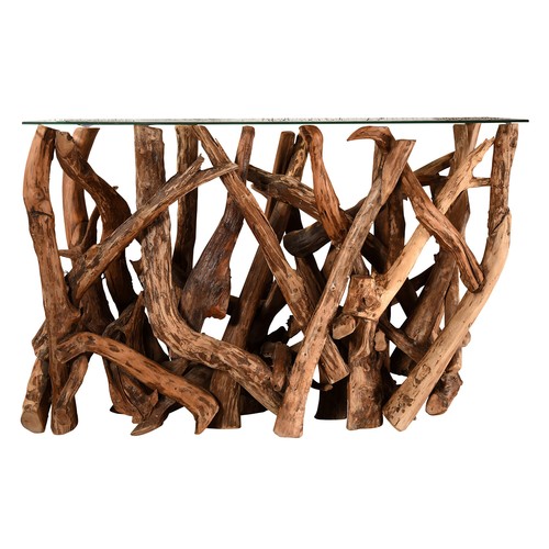 Teak wurzelholz konsole koroba - teak,