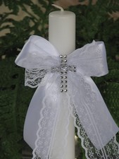 Kerzenschleife Kerzenschmuck