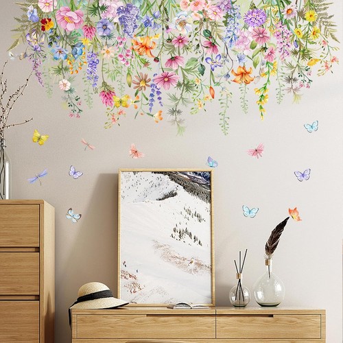 Wandsticker bunte blumen - wandsticker,