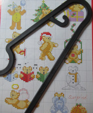 Stickvorlagen "Weihnachts-Teddybären" 10 Kreuzstichmotive - nur Zählmuster