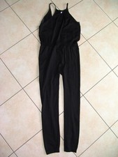 •●♥ gerippter Overall Jumpsuit Einteiler - Gr. M - schwarz ♥●•(4