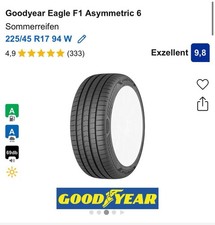 4x Goodyear Eagle F1