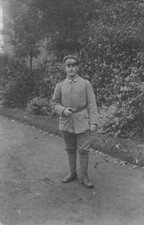 Foto deutscher Soldat Erster Weltkrieg Uniform Offizier Feldgrau Outdoor