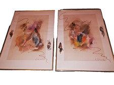 Kunstdruck 2 Bilder von C. Schenk im Rahmen Maße:H 71,5 x B 51,5 cm