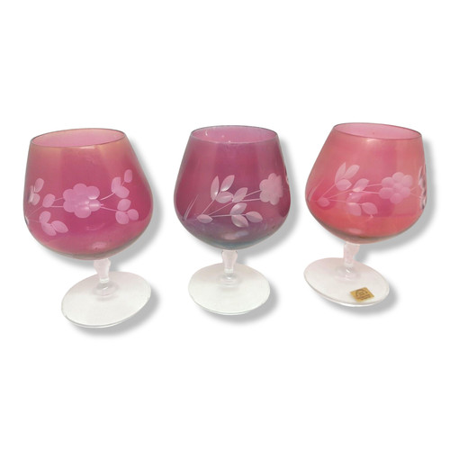 Weingläser rot glasveredelung - rot,