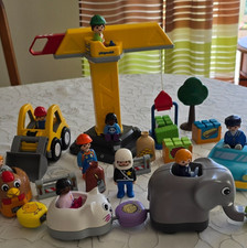 123 PLAYMOBIL 70165 Baukran 70165 + Schiebezug mit Tieren