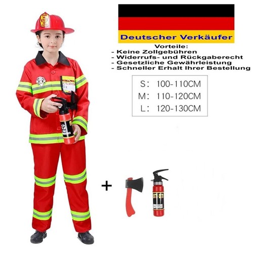 Kinder kostüm feuerwehr - kostüm,