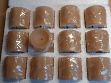 12 kleine Echtwachskerzen LED honigfarben vermutl. Elambia 5cm hoch NEU