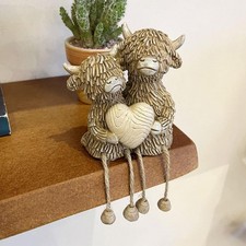 Paar Kuh Ornament Dekoration