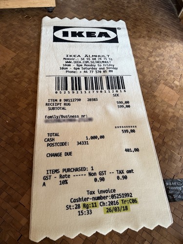 Virgil abloh ikea kassenbon - abloh,