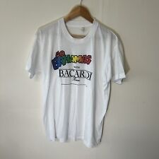 Vintage Grafik T-Shirt XL Screen Stars Go Bahamas Bacardi Rum weiß