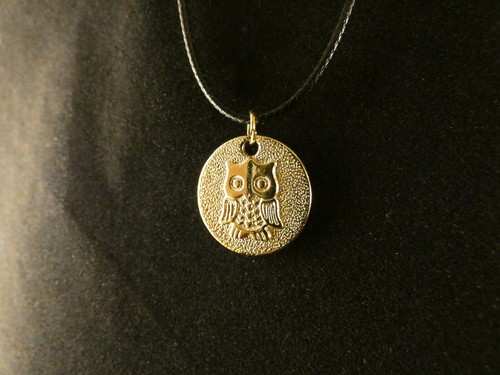 Eule anhänger mit kette - anhänger,