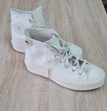 Converse Schuhe All Star Chucks Echt Leder Weiß Gr. 39,5 Top!