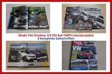 Skoda Yeti Outdoor 2.0 TDI 4x4 140PS Literaturpaket - 3 komplette Zeitschriften