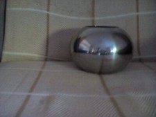 VASE DESIGN METALL CHROM RETRO