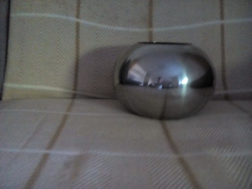 Vase design metall chrom retro - design,