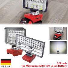 Für Milwaukee M18 Akku Arbeitsleuchte LED Strahler Flutlicht Arbeitslampe USB DE