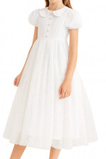 Kommunionkleid Kommunionskleid Mädchen Festkleid 140  152 wilk white *81