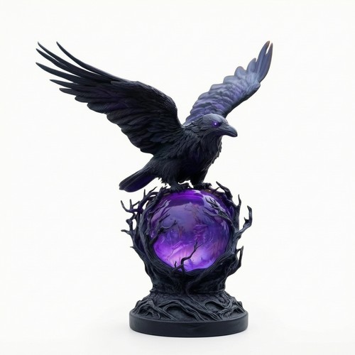 Rabenlampe gothic nachtlicht - gothic,