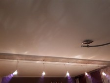 Seil System Lampen Halogen 5 St.mit 2-farbigen Hauben Gebr.