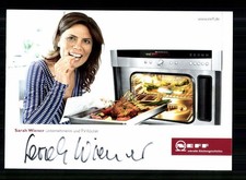 Sarah Wiener Autogrammkarte Original Signiert Koch # BC 226039