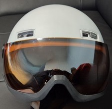 Skihelm Alpina Menga JV  - Weiß - Helm XL 58-61  mit Visier große Größe JUMP L