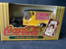 Die Cast Metal Bank Ertl 1665 Truck Coca-Cola  (DA120-12R3/1)-1