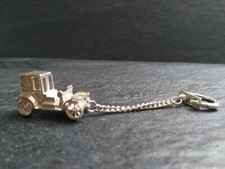  Auto Schlüsselanhänger Kette gepunztes Silber neu ohne Etikett Fa. BIAMET 