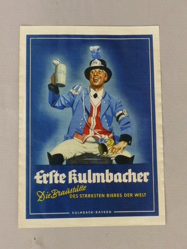 Altes plakat erste kulmbacher - plakat,