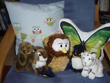 Eulen Hase Pinguin Sammlung Plüschtiere Kissen 7 Stück