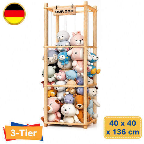 Holzregal standregal 136x40 - 136x40, cm