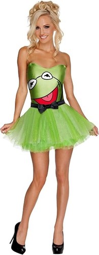 Damen kermit kostüm - kermit, /