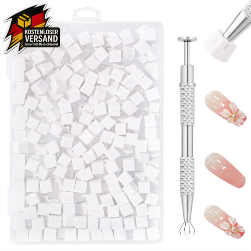 Nail art schwämme 200 stück - art,