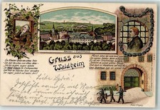 13630501 - 7305 Waldheim Maenner-Zuchthaus Zelle Priester Gedichtreim 1915