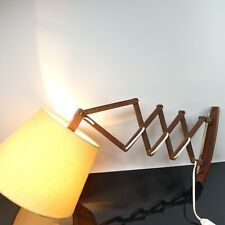 Vintage Teak Scherenlampe