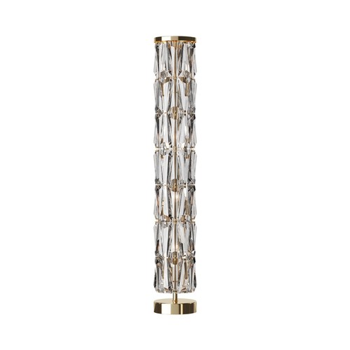 Stehleuchte kristall glas gold - glas,