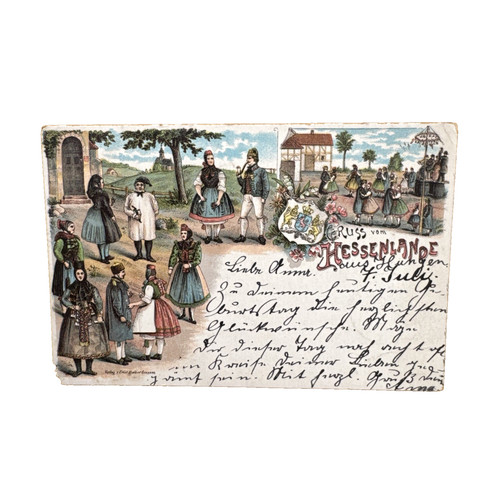 Ansichtskarte postkarte hessen - ansichtskarte,