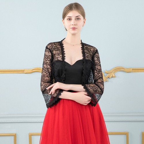 Damen spitze bolero shrug top - spitze,
