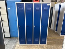 C+P Metallspind 4 Abteile blau