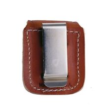 ZIPPO Ledertasche braun mit