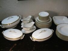 Speiseservice Rosenthal Goldrand 20er 30er eckige Schüssel rar antik viele Teile