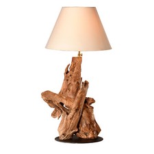 Tischlampe Kalasan Wurzelholz Tischleuchte Nachttischlampe Leuchte Treibholz